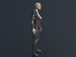 Girl Warrior Modelo 3D