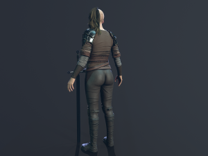Girl Warrior Modelo 3D