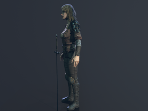 Girl Warrior Modelo 3D