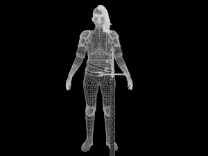 Girl Warrior Modelo 3D