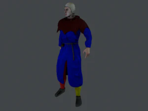 medieval civilian 1 3D Model