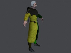 medieval civilian 1 Modelo 3D