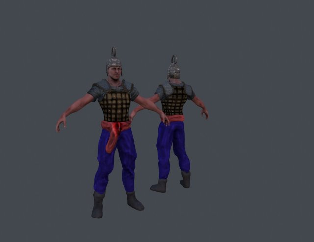 ancient warrior Modello 3D .c4d .max .obj .3ds .fbx .stl .blend 