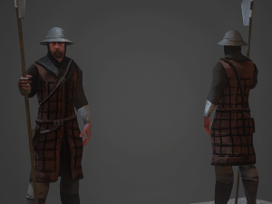 city guard 3D मॉडल