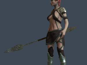 girl warrior 3D Model