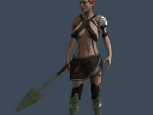 girl warrior 3D Модель