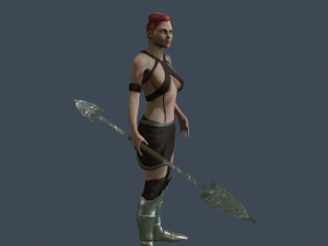 girl warrior 3D Модель