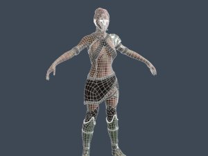 girl warrior 3D Модель