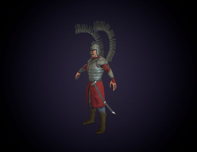 winged hussar Modelo 3D .c4d .max .obj .3ds .fbx .stl .blend 