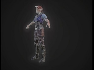 steampunk girl Modelo 3D