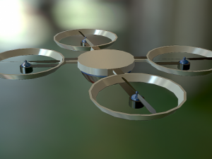 quadcopter 3D-Modell
