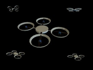 quadcopter 3D-Modell