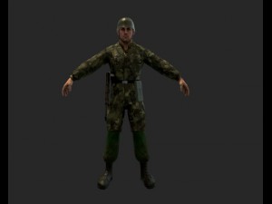 german fallschirmjager 3D Модель
