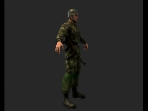 german fallschirmjager 3D Модель