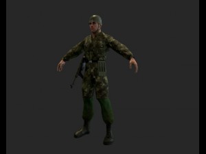 german fallschirmjager 3D Модель