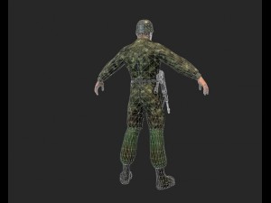 german fallschirmjager 3D Модель