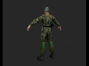 german fallschirmjager 3D Модель