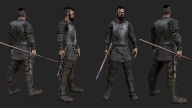 viking Modelo 3D .c4d .max .obj .3ds .fbx .stl .blend 