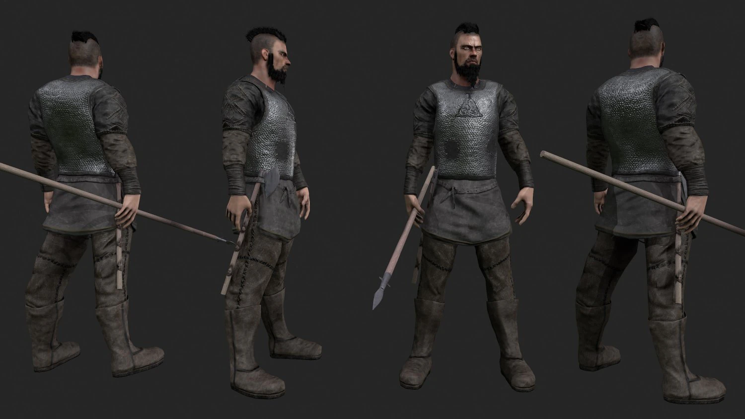 viking 3D Model .c4d .max .obj .3ds .fbx .stl .blend 