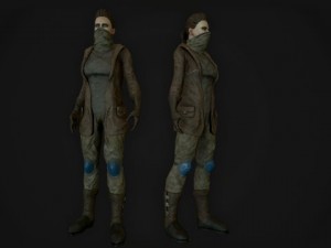 girl soldier 3D 模型
