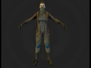 girl soldier 3D Model
