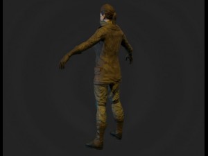 girl soldier 3D 模型