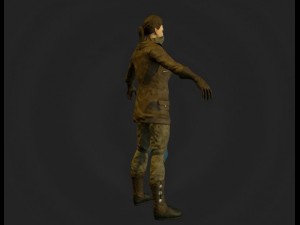 girl soldier 3D 模型