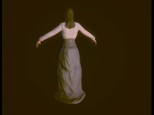 19th century lady 3D-Modell