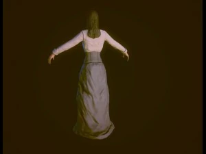 19th century lady 3D Model