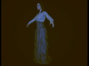 19th century lady 3D Model