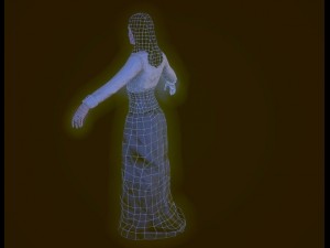19th century lady 3D-Modell
