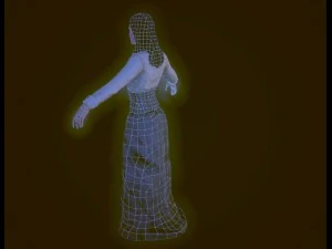 19th century lady 3D Model