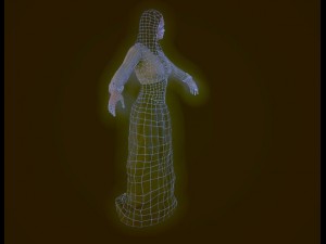 19th century lady 3D-Modell
