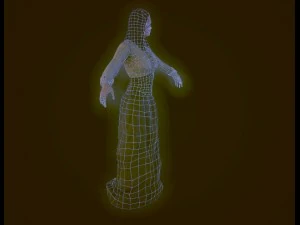 19th century lady 3D Model