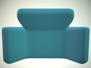 blue chair 3D Model