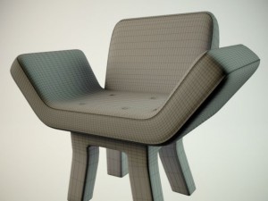 blue chair 3D Model