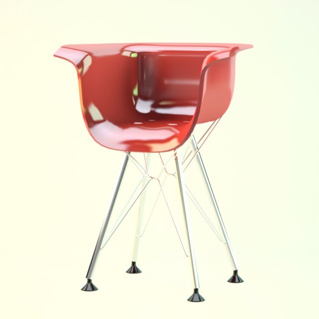 red chair Modelo 3D .c4d .max .obj .3ds .fbx .stl .blend 