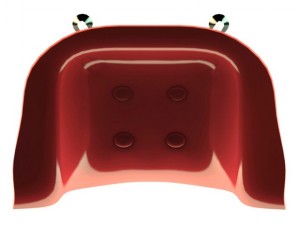 red chair Modelo 3D
