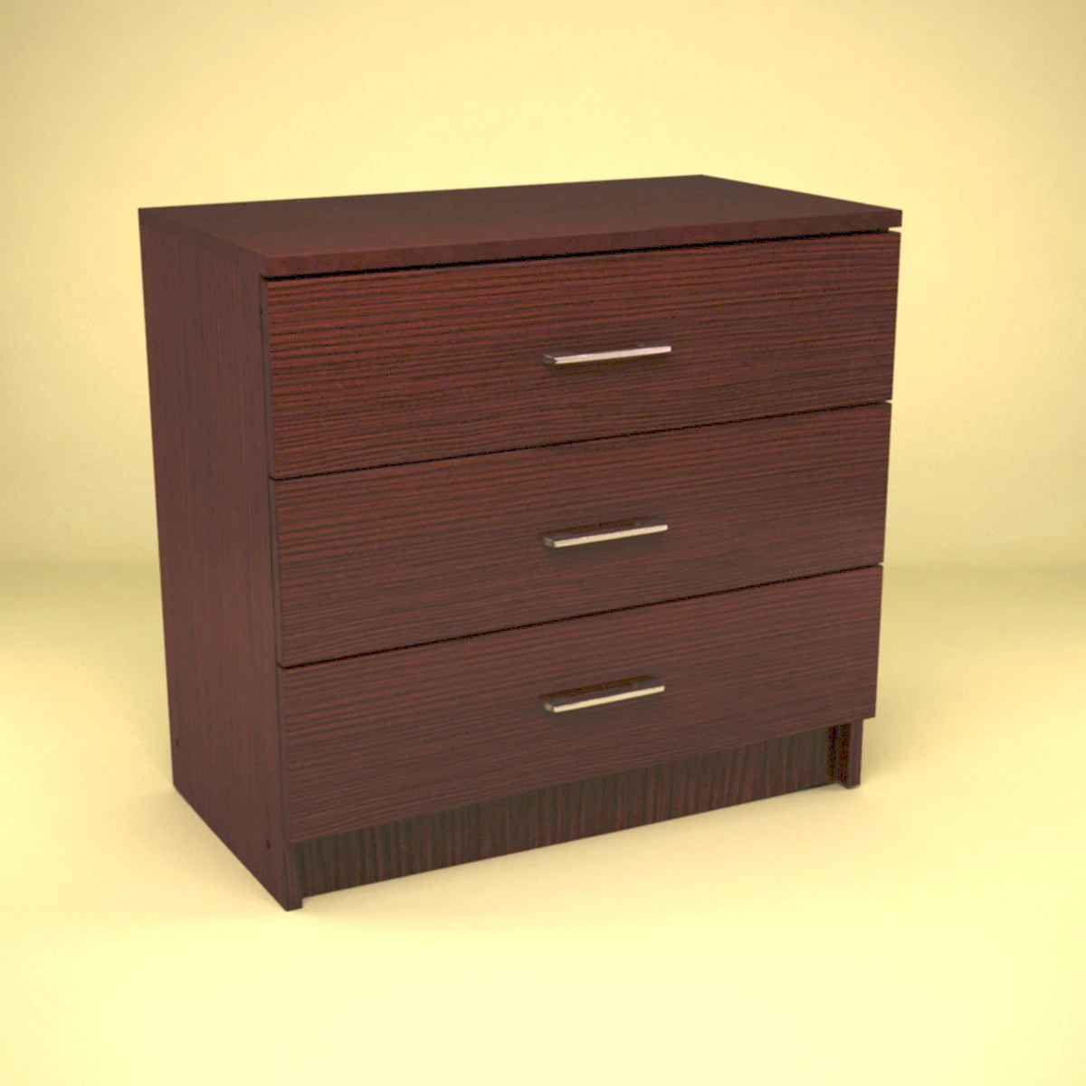 wooden cabinet 3D Model .c4d .max .obj .3ds .fbx .stl .blend