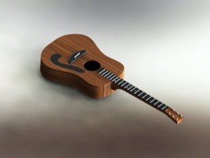 guitar Modelo 3D