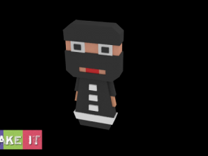 crossy ninja 3D 모델