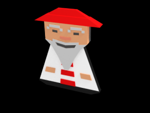 crossy chinese monk 3Dモデル
