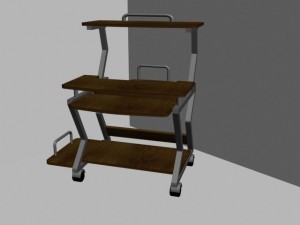 computer table 3D Model
