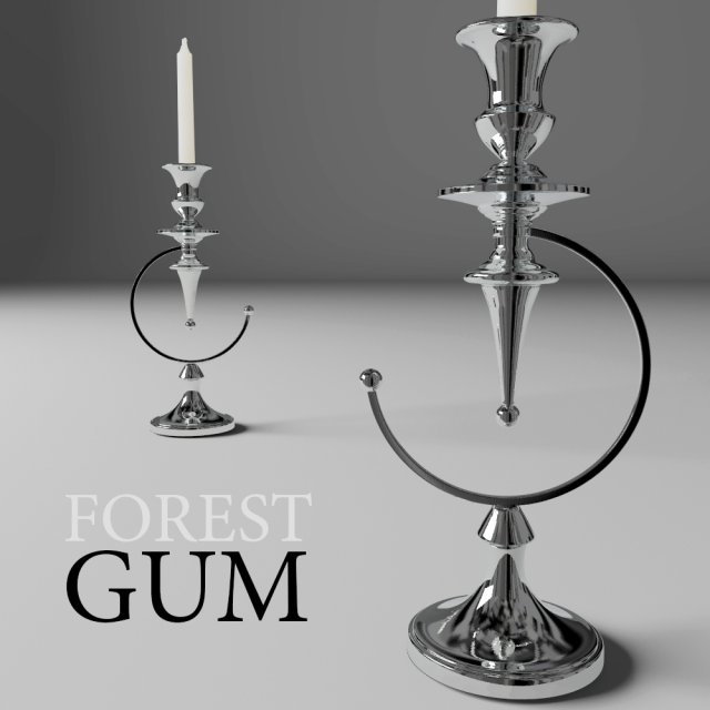 candlestick from forestgum 3Dモデル .c4d .max .obj .3ds .fbx .stl .blend