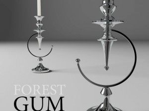 candlestick from forestgum Model 3D