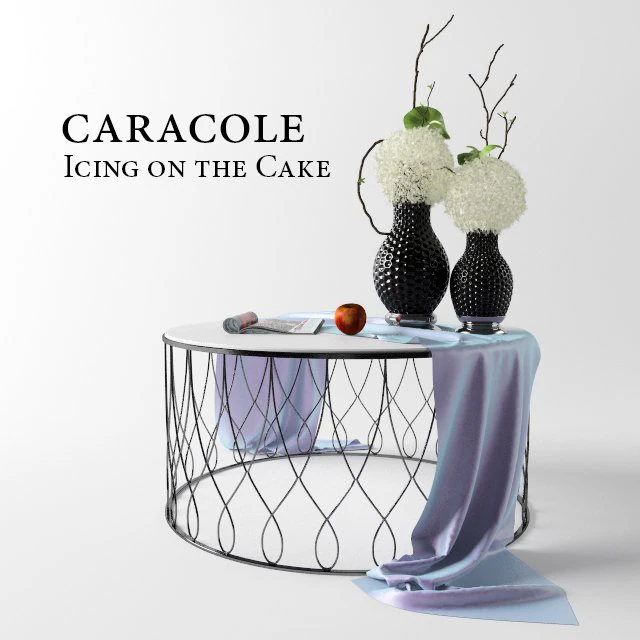 icing on the cake caracole 3D Model .c4d .max .obj .3ds .fbx .stl .blend