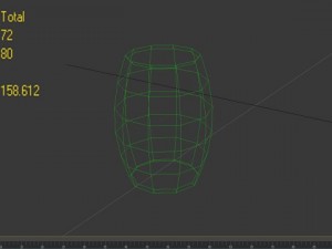 low poly wooden barrel 3D Model