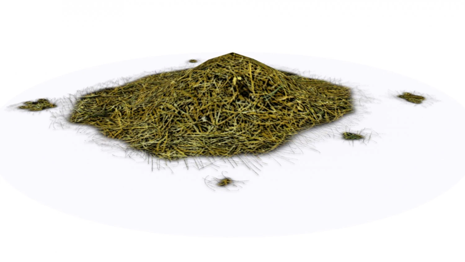 low poly hay pile 3D Model .c4d .max .obj .3ds .fbx .stl .blend 