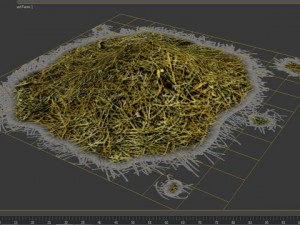 low poly hay pile 3D Model