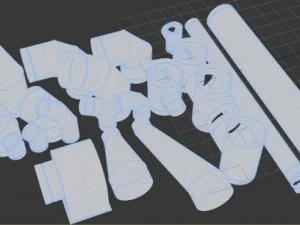 L&uuml;ftungsrohre 3D Modell
